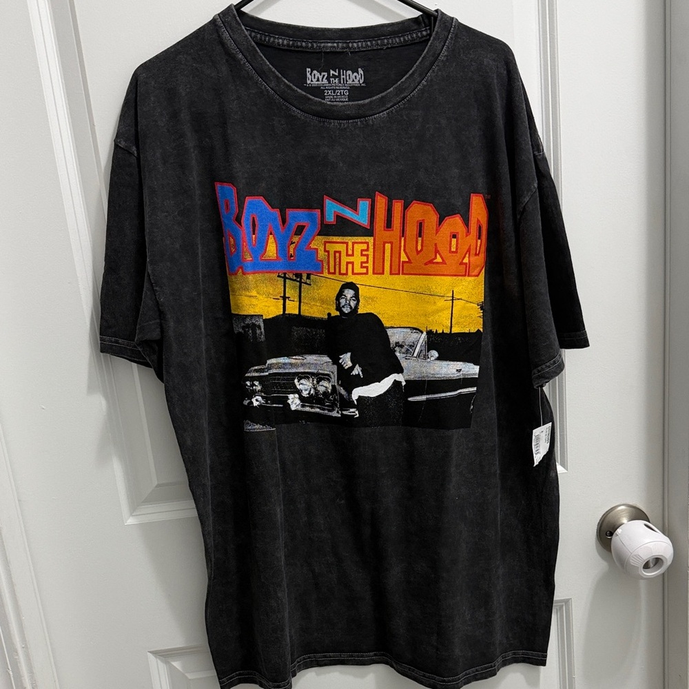 Official Boyz N The Hood Ice Cube Graphic Car Lean T-Shirt Size 2XL